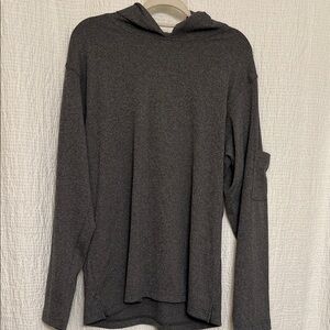 Kenneth Cole New York Gray Hooded Long Sleeve Top